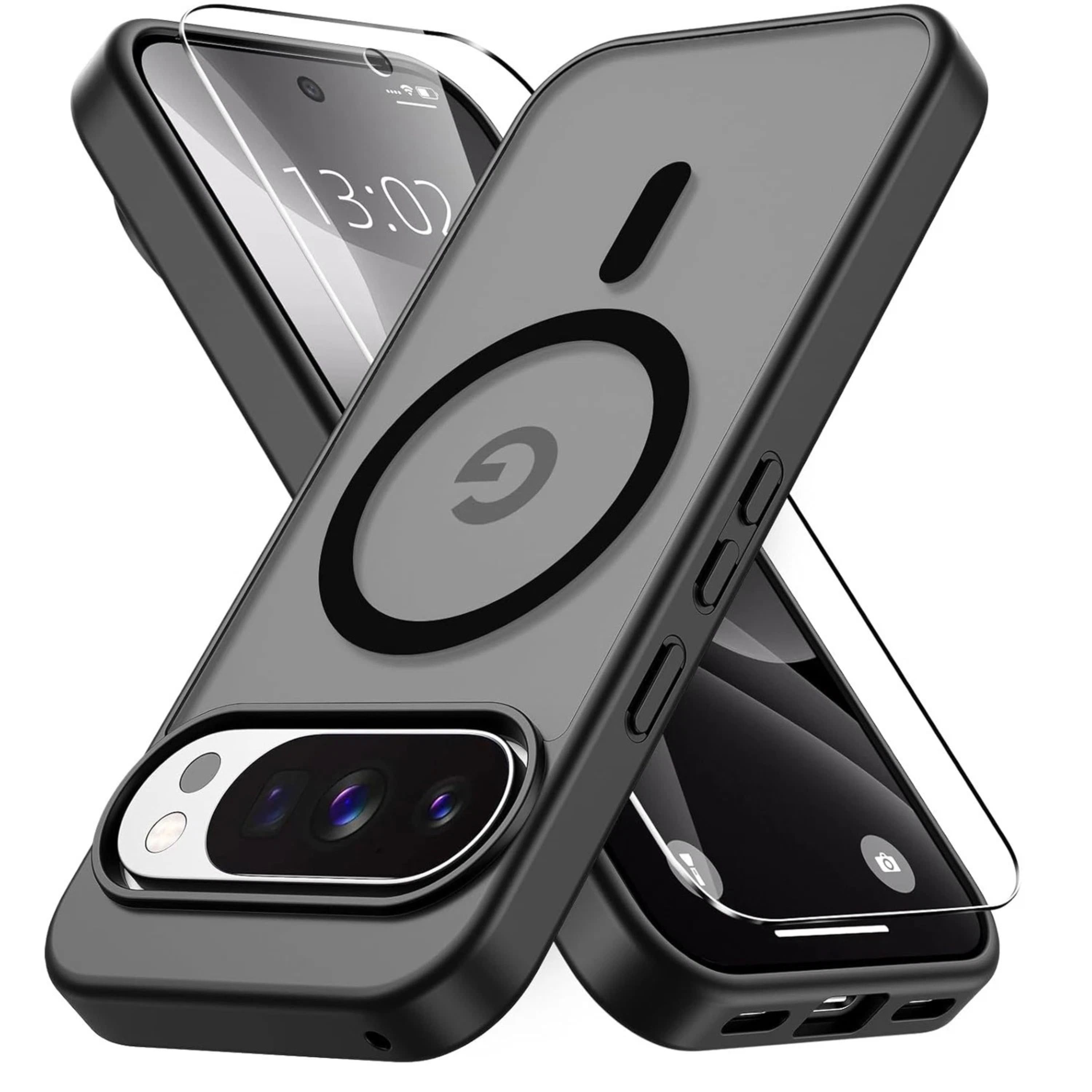 Kitcheniva - Phone Cover Shockproof MagSafe For Google Pixel 10 Pro XL - Black