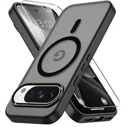 Kitcheniva - Phone Cover Shockproof MagSafe Plus Tempered Glass For Google Pixel 10a - Black