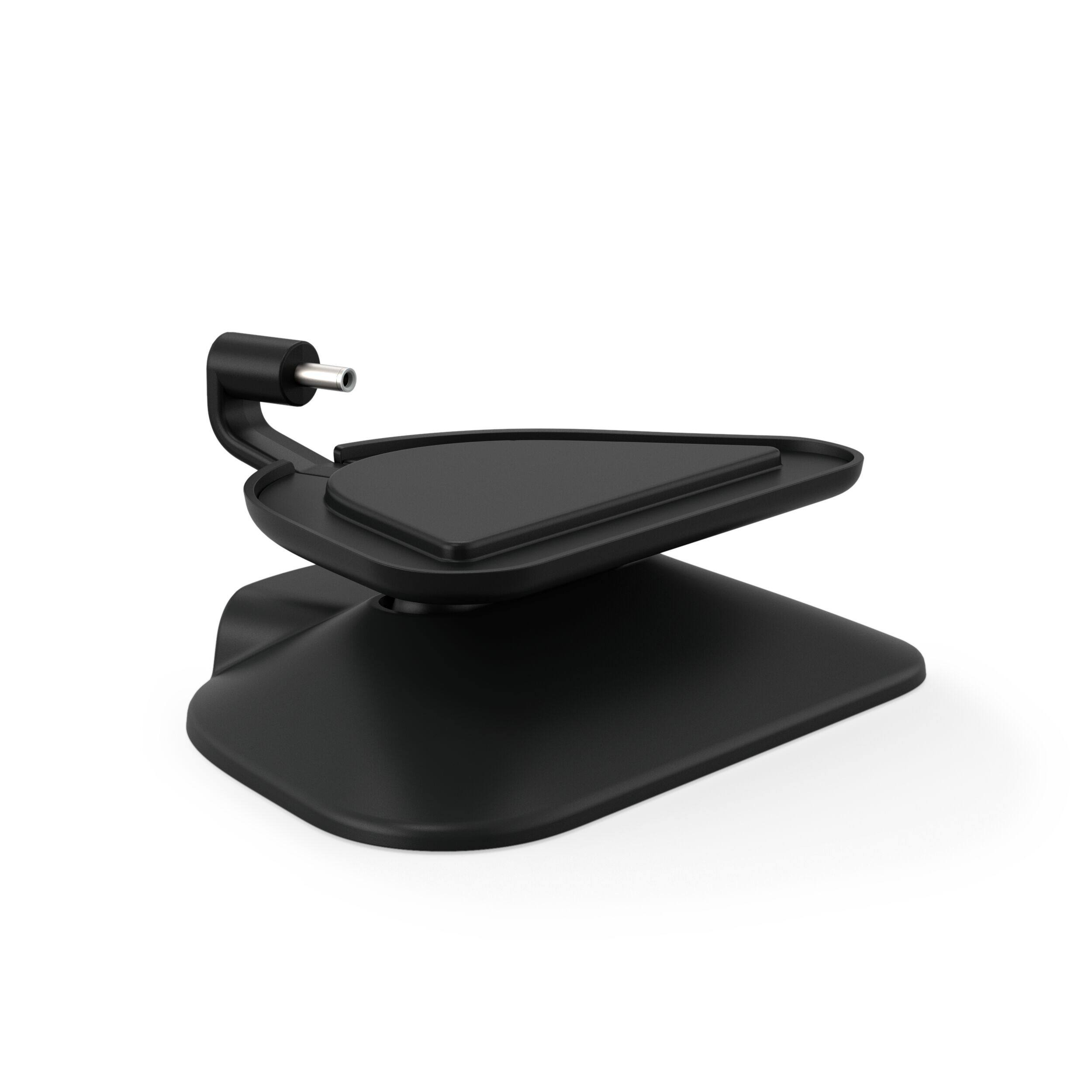 Angle. Amazon - Stand for Echo Show 5 (3rd Gen) - Adjustable stand with USB-C Charging Port (Echo Show not included) - Charcoal.