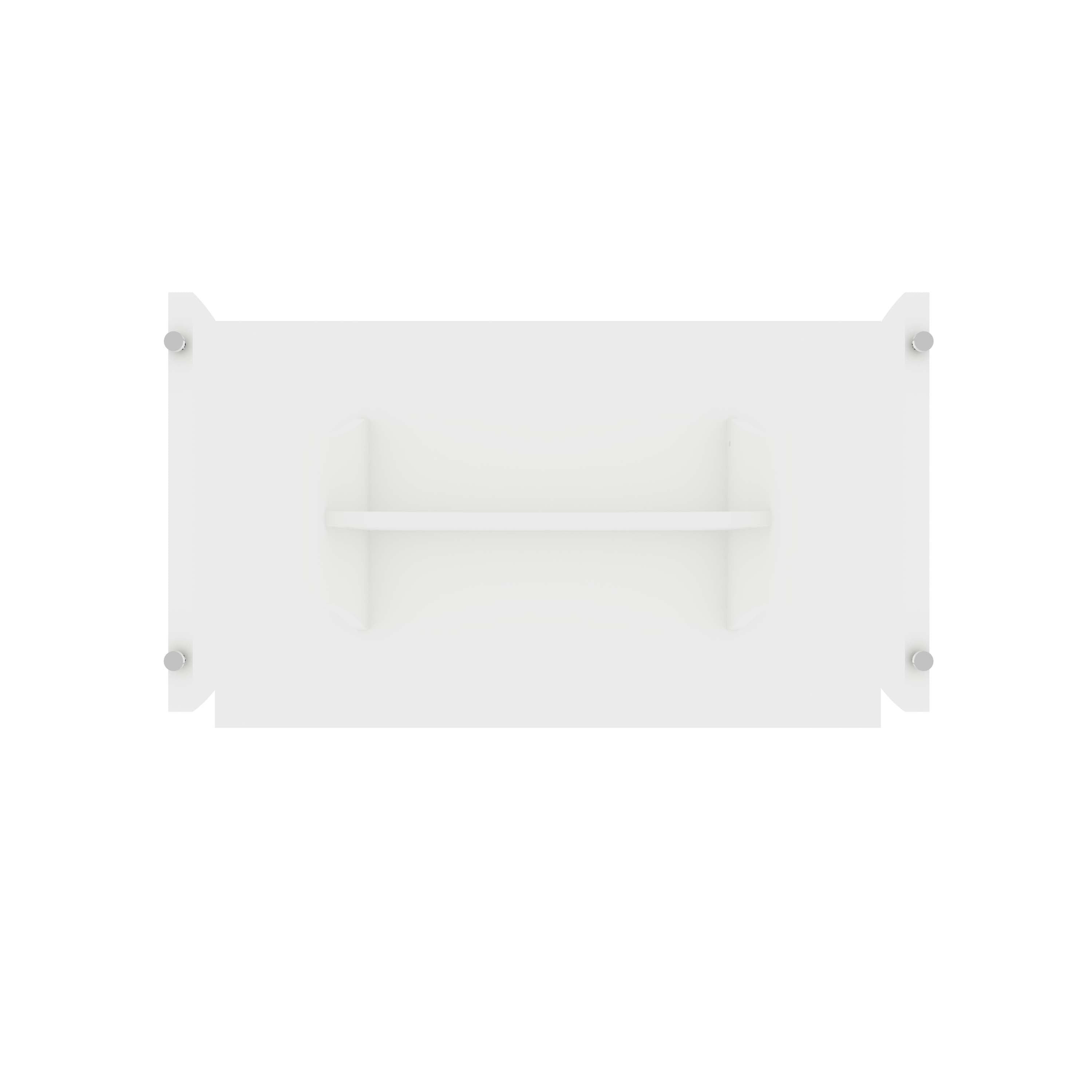 Alt View 4. Manhattan Comfort - Coney Mid-Century Modern 3-Piece Dining Table Set - White.