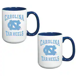 Indigo Falls - North Carolina Tar Heels 15oz. Combo 2-Pack Mug Set - White