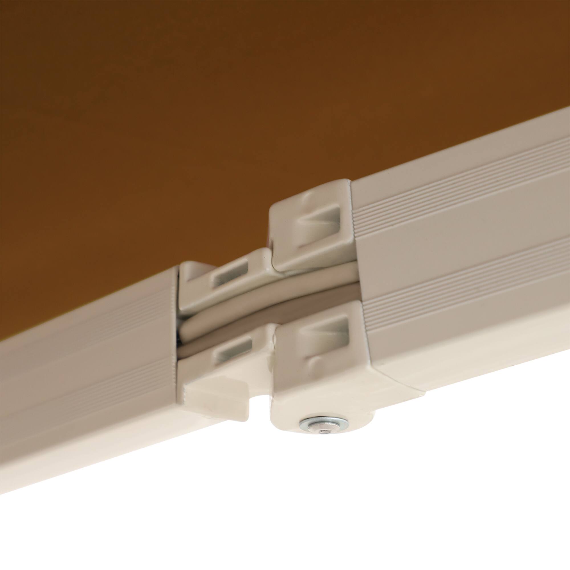 Alt View 7. Outsunny - 10' x 8' Retractable Awning, Patio Awnings, Sunshade Shelter w/ Manual Crank Handle, UV & Water-Resistant Fabric - Coffee.