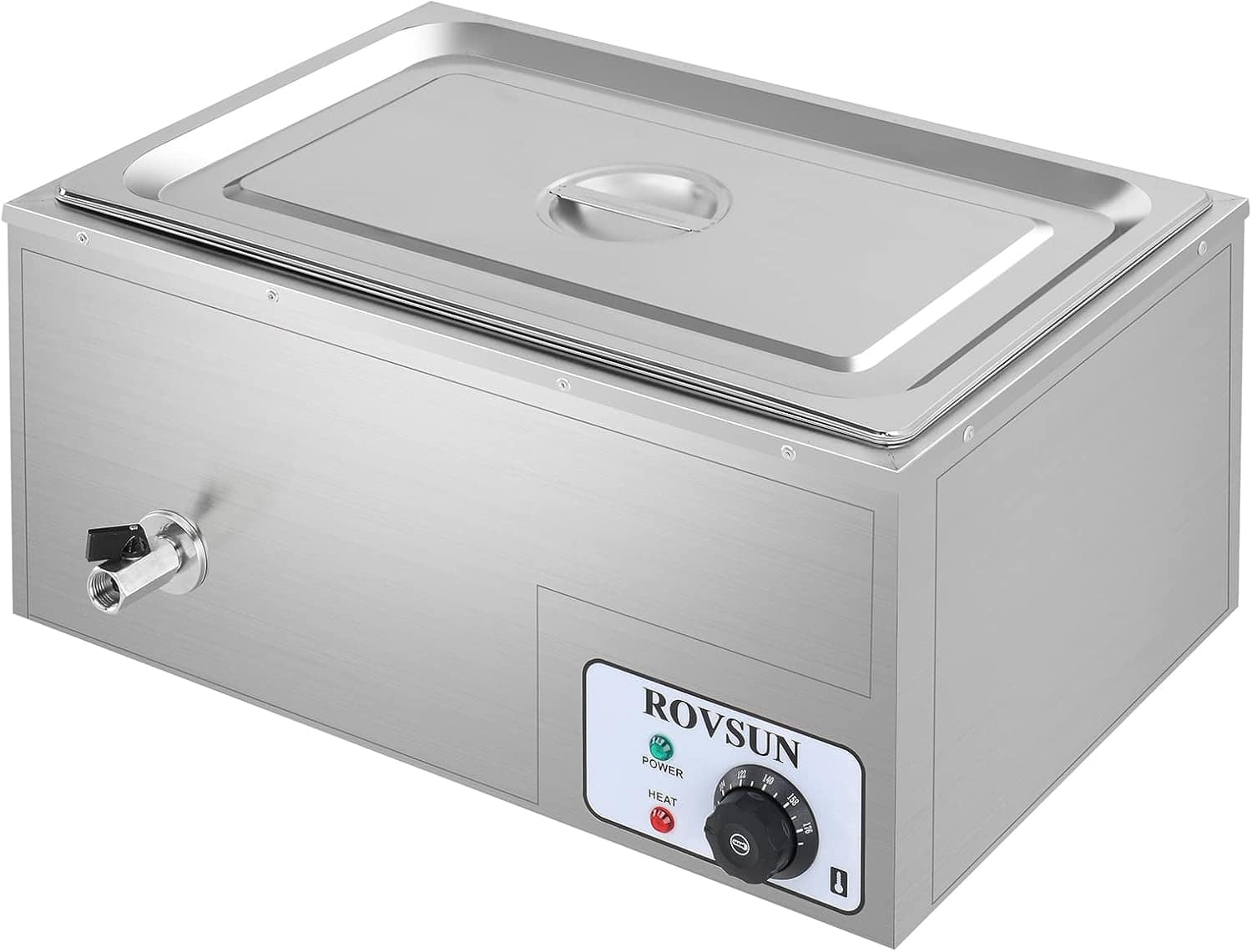 Winado - 21QT Electric Commercial Food Warmer, Full Pan Steam Table Countertop, Stainless Steel Bain Marie Buffet 1200W 110V - Silver price history on PriceWatchPro
