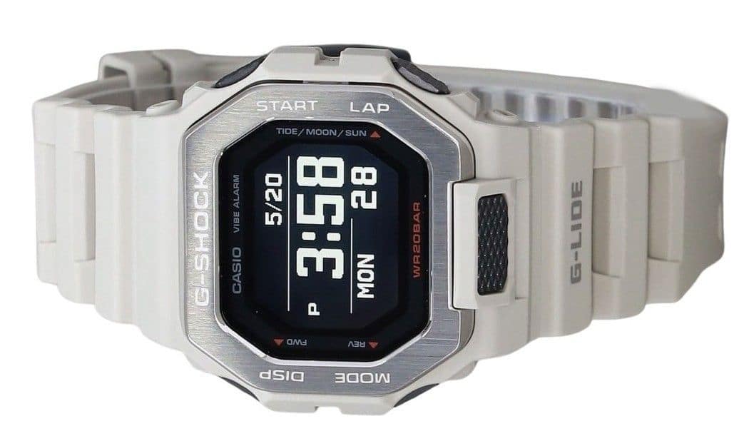 Casio G Shock G Lide Quartz GBX 100 8 Digital Smartphone Link Grey