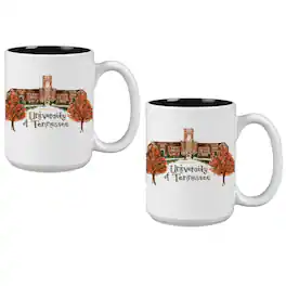 Indigo Falls - Tennessee Volunteers 2-Pack 15oz. Laura Wilcox University Mug Set - Multicolor