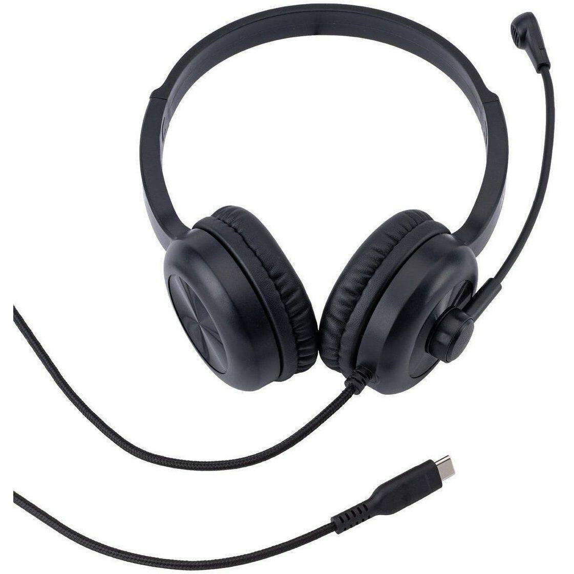 Alt View 2. Avid - AVID AE-15 Headset - Stereo - USB Type C - Wired - 32 Ohm - 20 Hz to 20 kHz - Over-the-head, On-ear - Binaural - Unknown.