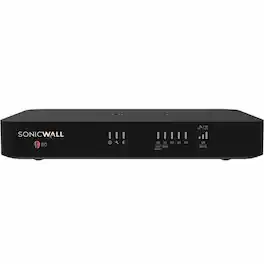 SonicWall - TZ80 Network Security/Firewall Appliance - Intrusion Prevention - 4 Port - Gigabit Ethernet - 750 Mbit/s - Black