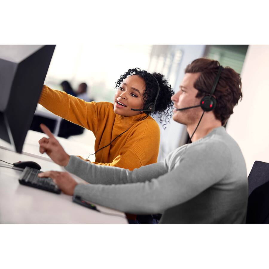 Alt View 4. Jabra - Jabra Engage 50 II - Stereo - USB Type A - Wired - 50 Hz to 20 kHz - On-ear - Binaural - Ear-cup - MEMS Technology - Black.