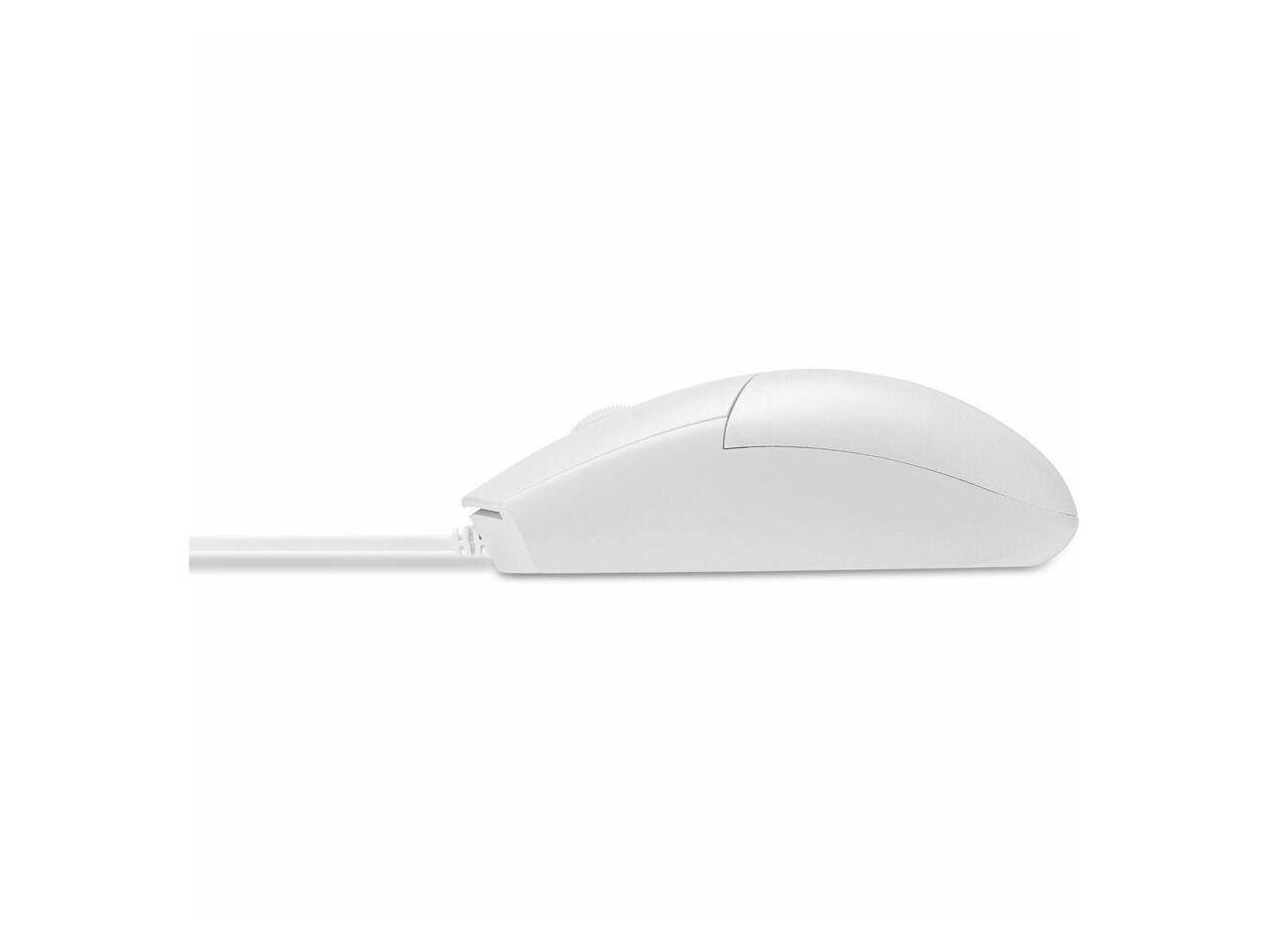 Alt View 4. Kensington - Kensington Pro Fit Wired Mouse - White, USB, 1600 DPI, 3 Buttons - White.