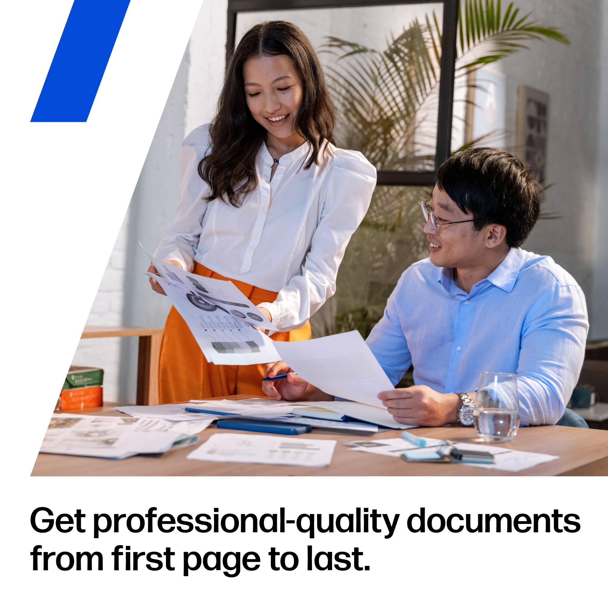 Get professional-quality documents from first page to last.