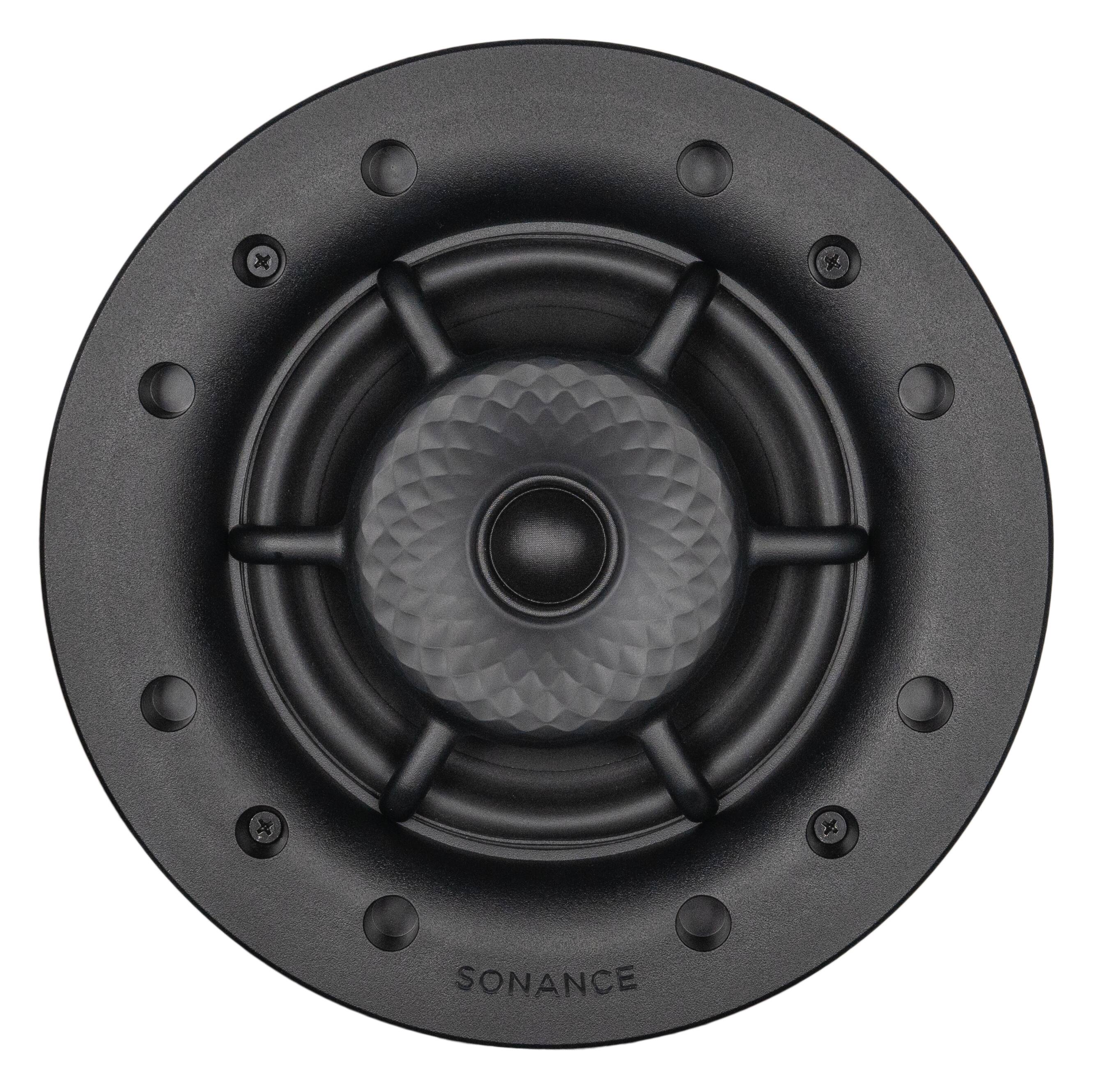 Angle. Sonance - VXXT6R SST SINGLE SPEAKER - Visual Experiece Extreme 6-1/2" Single Stereo 2-Way Indoor/Outdoor In Ceiling Speaker (Each) - Paintable White.