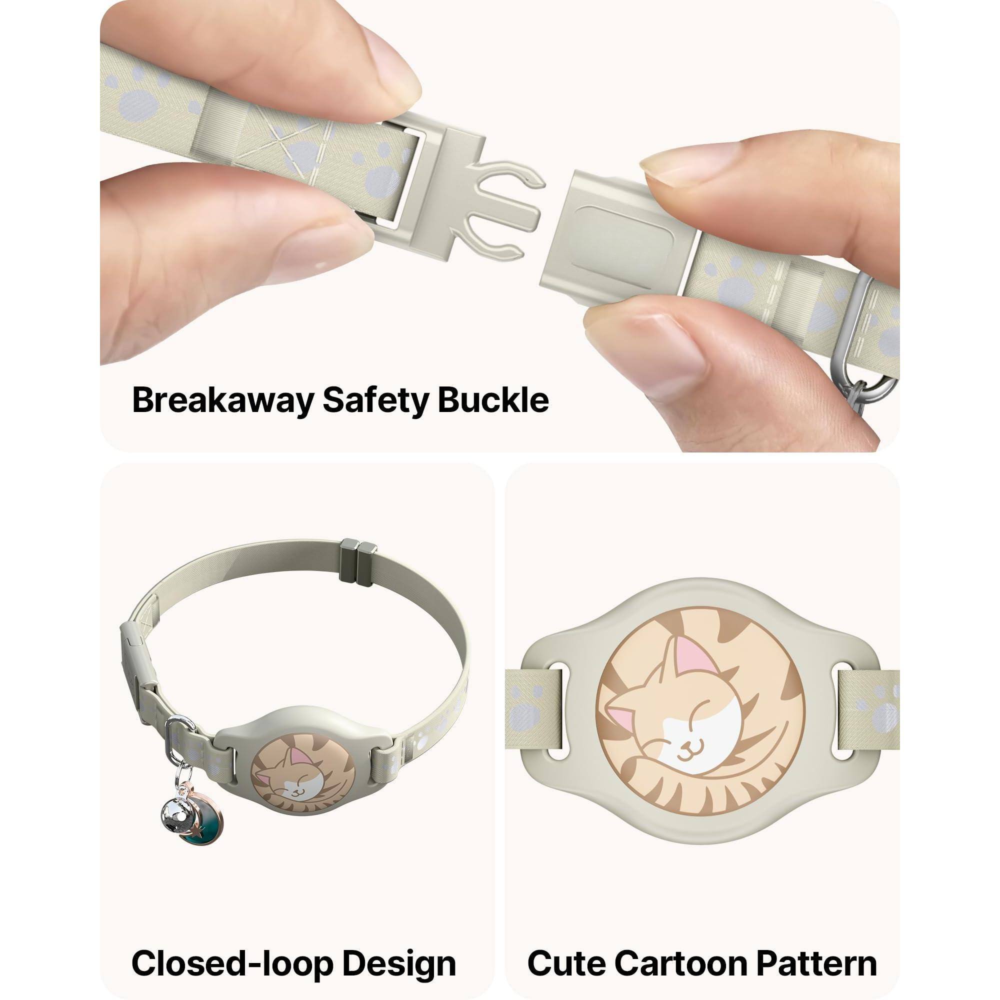 Leash Valley Refurbished Excellent Cat Collar Waterproof Airtag With ...