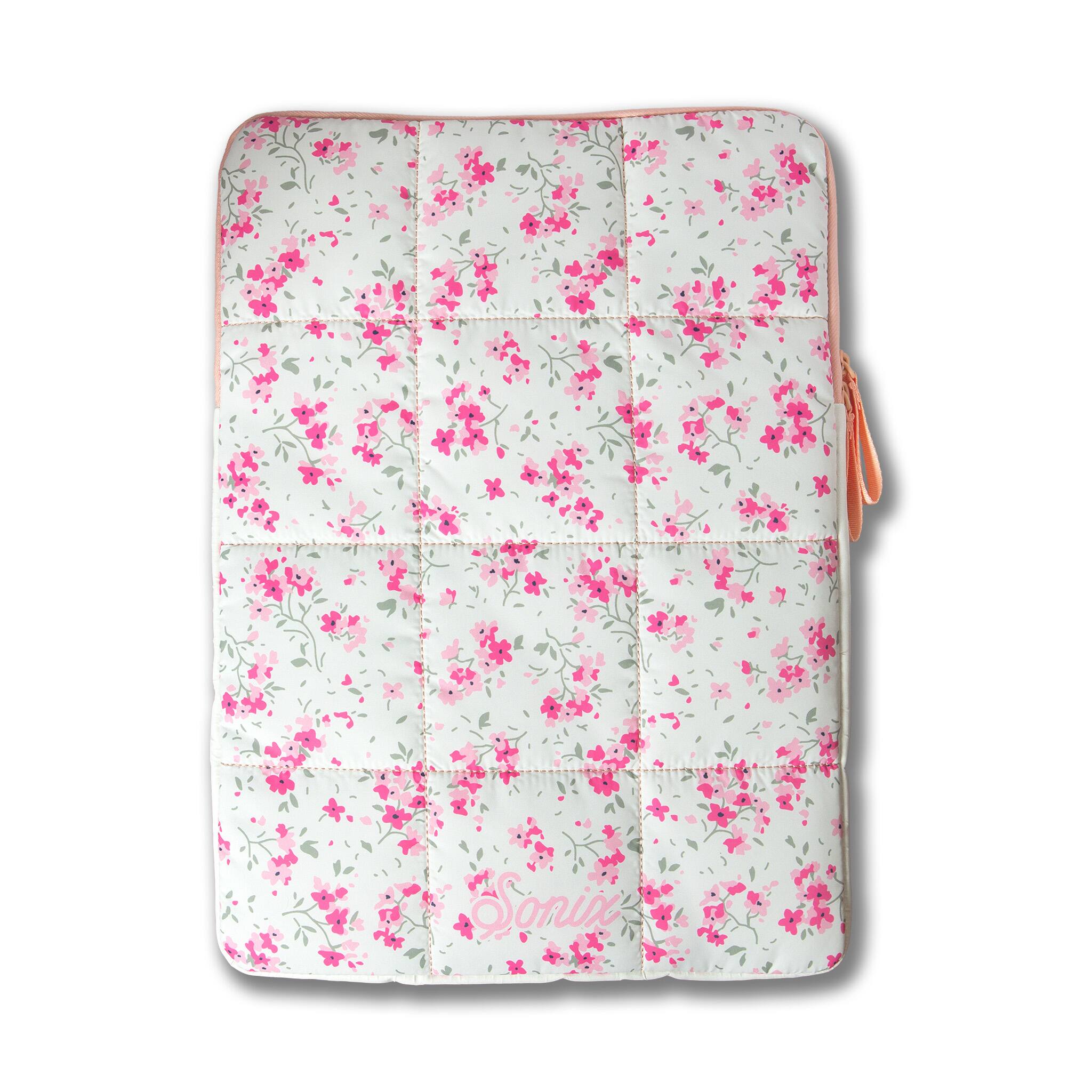 Alt View 1. Sonix - Sonix Cottage Floral Puffy Laptop Sleeve - Multi.