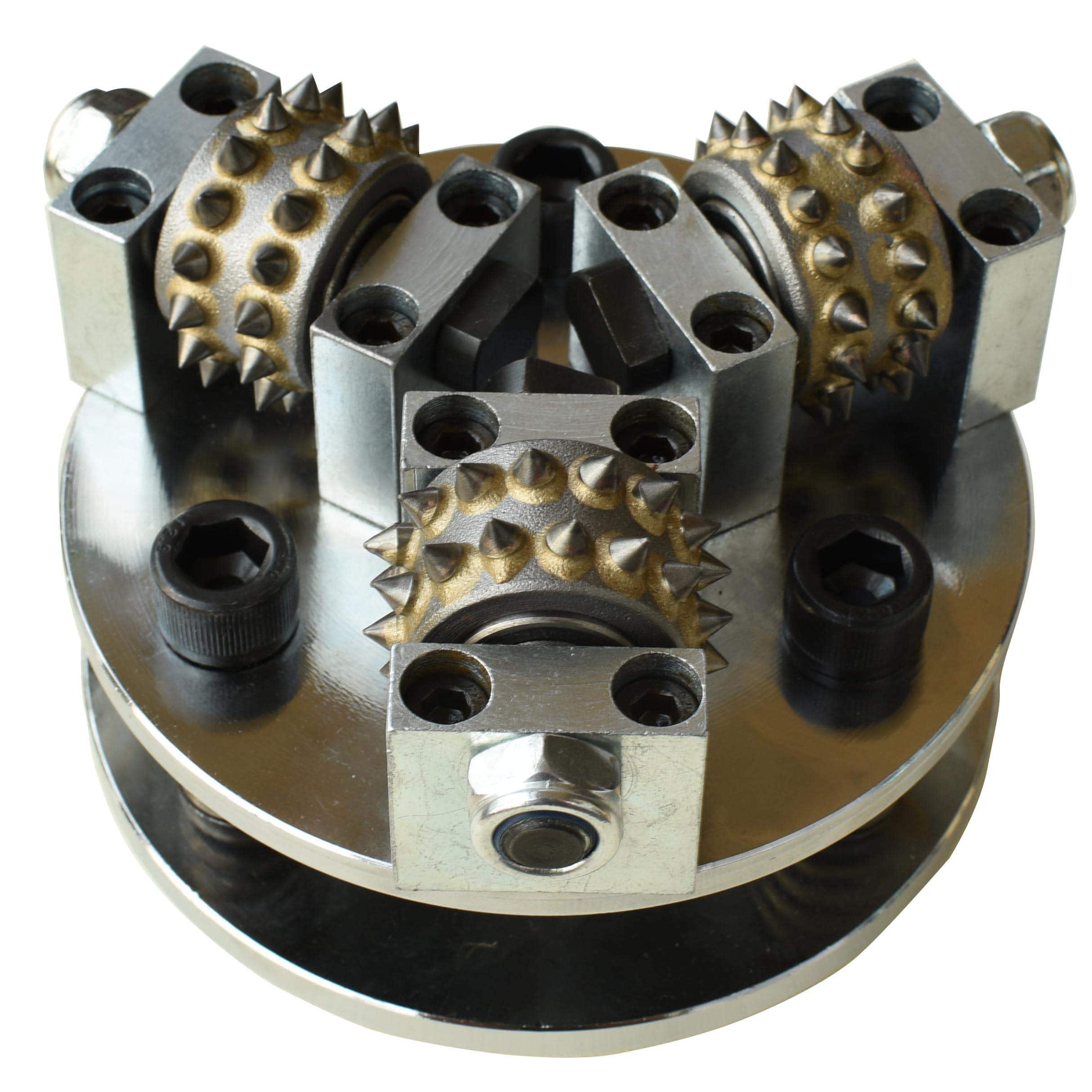 JETRANSPORT - 6 Inch Coating Removing Anti Slip Concrete Stone Texturing Bush Hammer Tool For Angle Patch Repair Prepare Bus - 5 Inch Plate