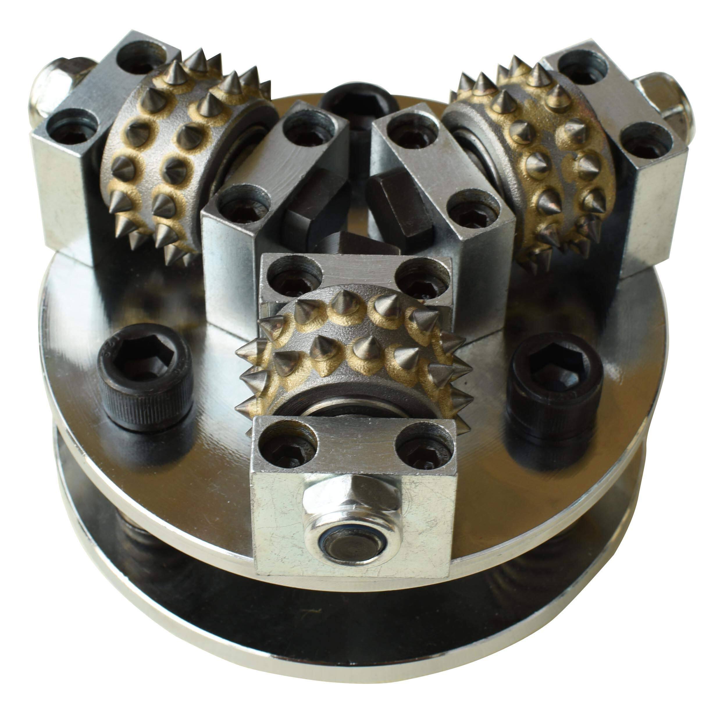 Front. JETRANSPORT - 6 Inch Coating Removing Anti Slip Concrete Stone Texturing Bush Hammer Tool For Angle Patch Repair Prepare Bus - 5 Inch Plate.