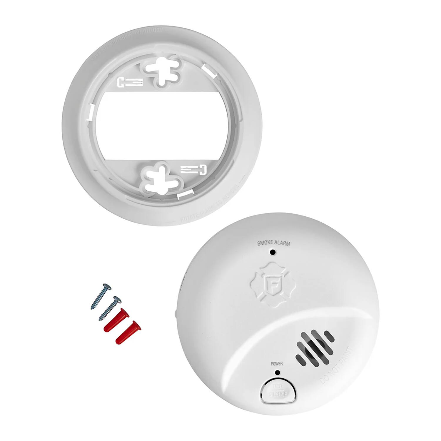 SMOKE ALARM  
POWER  
SILENCE  
DO NOT PAINT