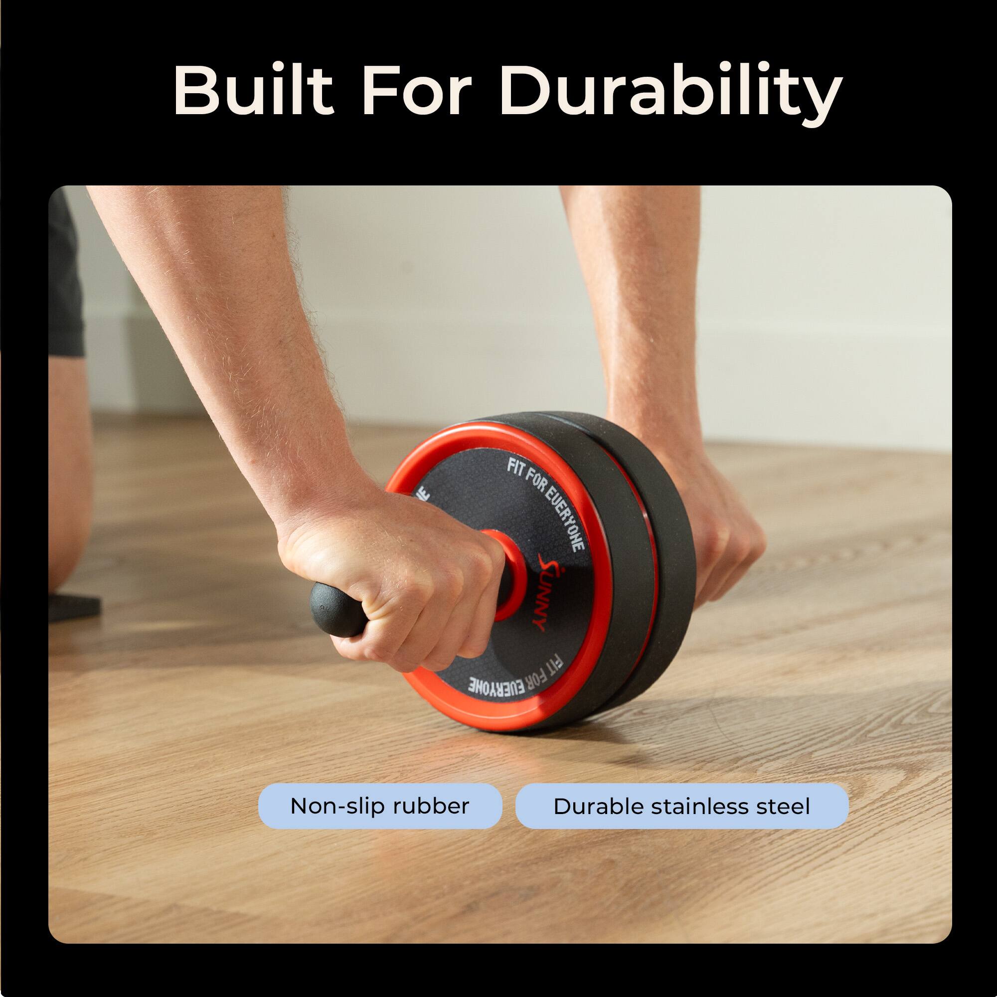 Built For Durability

Non-slip rubber  
Durable stainless steel