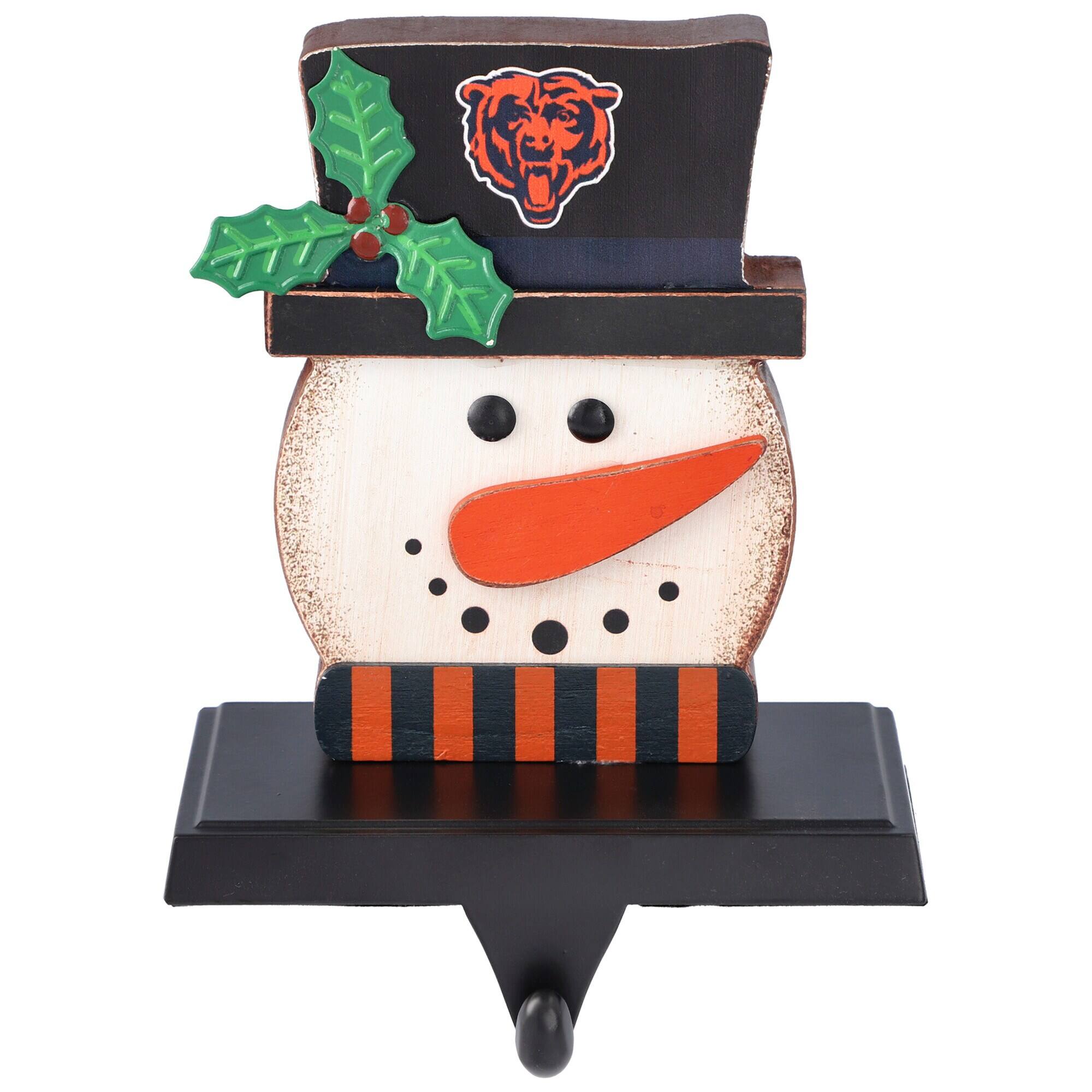 The Memory Company - Chicago Bears Snowman Stocking Holders - Multicolor