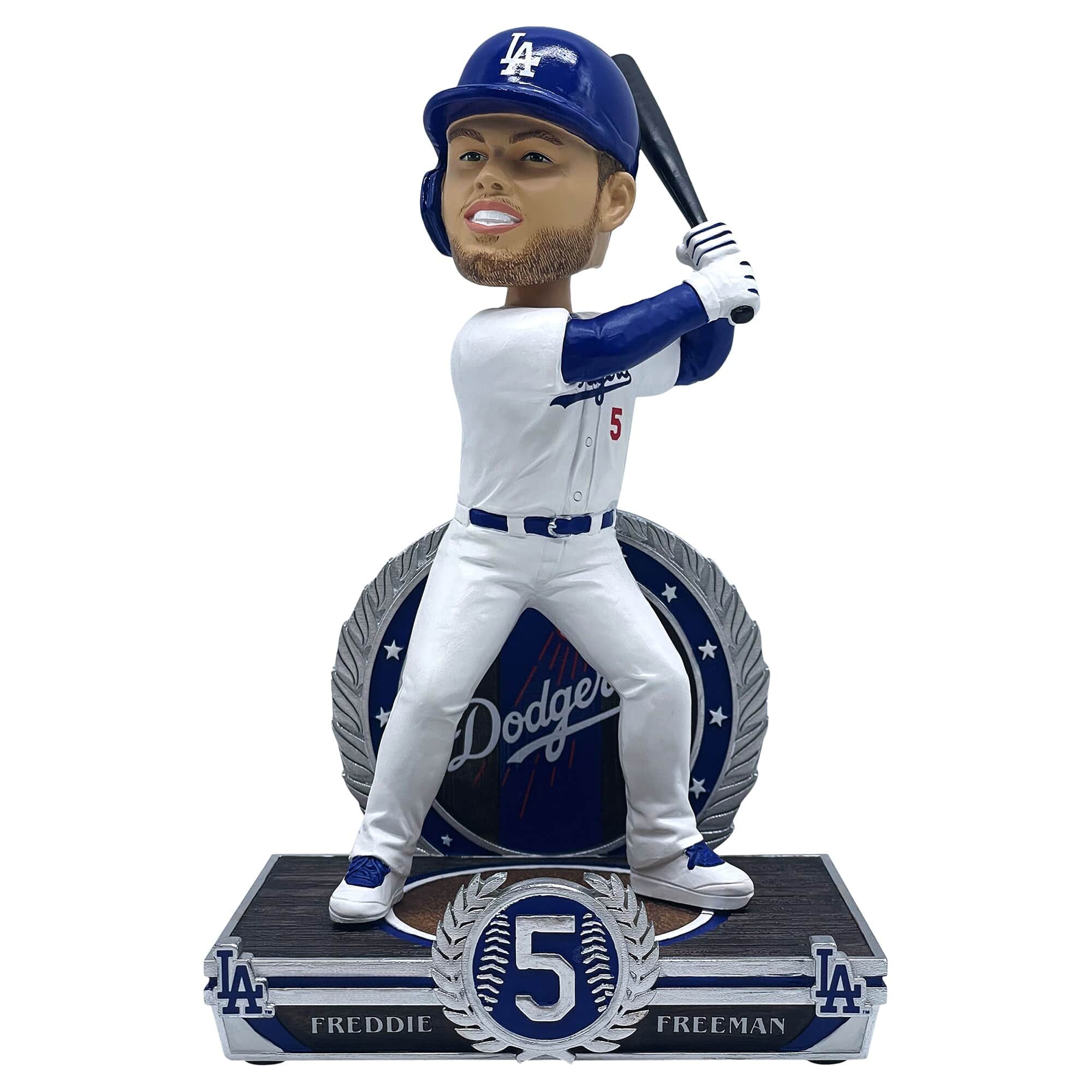 FOCO - Freddie Freeman Los Angeles Dodgers 8" Exclusive Elite Icon Bobblehead - Multicolor