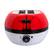 Angle. Uncanny Brands - Pokémon Poké Ball Toaster - Red.