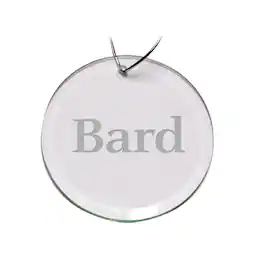 Jardine - Bard College Raptors Primary Logo 3'' Round Glass Ornament - Multicolor