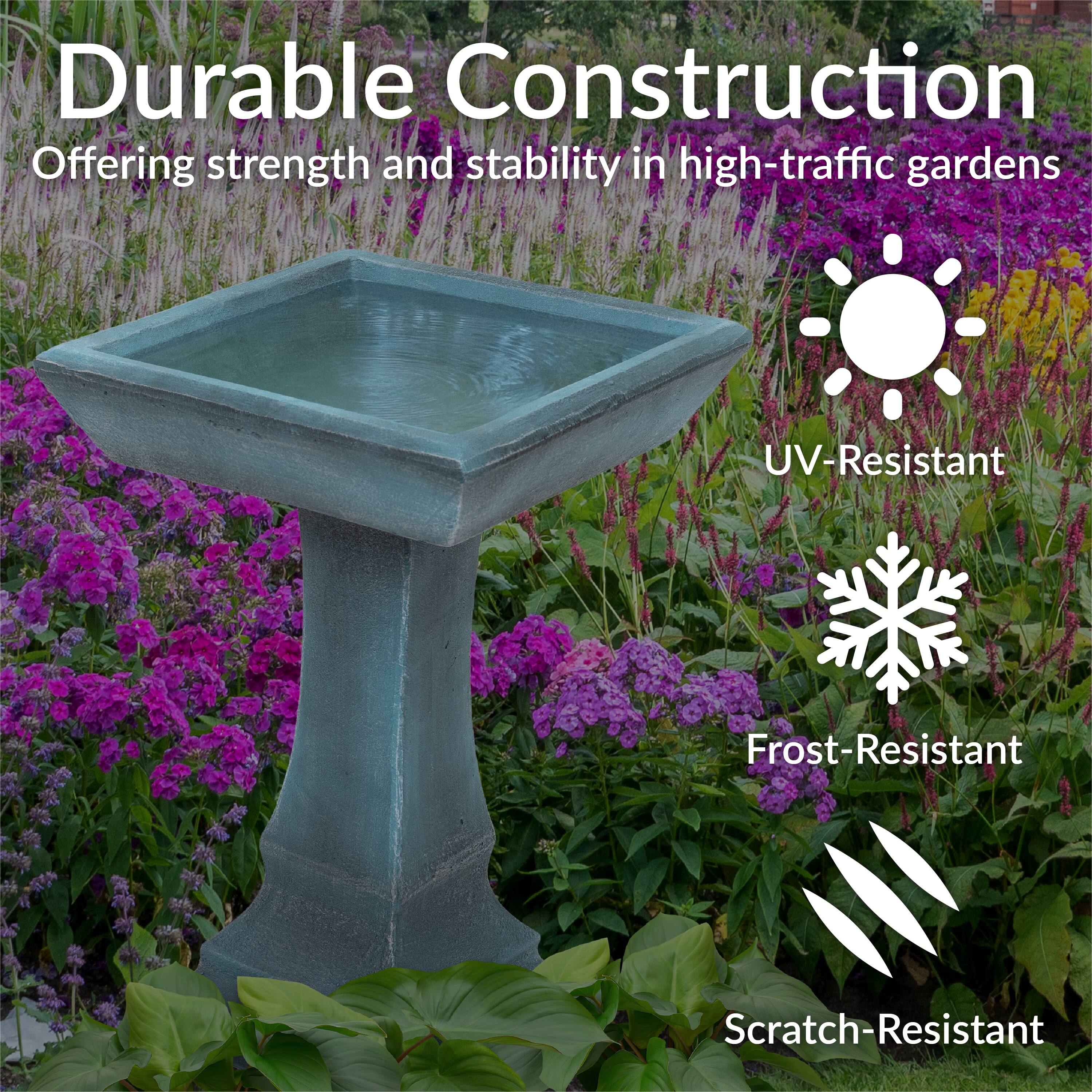 Durable Construction  
Offering strength and stability in high-traffic gardens  

- UV-Resistant  
- Frost-Resistant  
- Scratch-Resistant