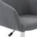 Alt View 17. CorLiving - Marlowe Upholstered Chrome Base Task Chair - Grey.