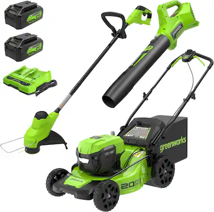 - Greenworks 40V
- Greenworks 20" DECA
- Greenworks 40V 2.0Ah Battery
- Greenworks 40V 2.0Ah Battery
- Greenworks 40V Leaf Blower
- Greenworks 40V String Trimmer