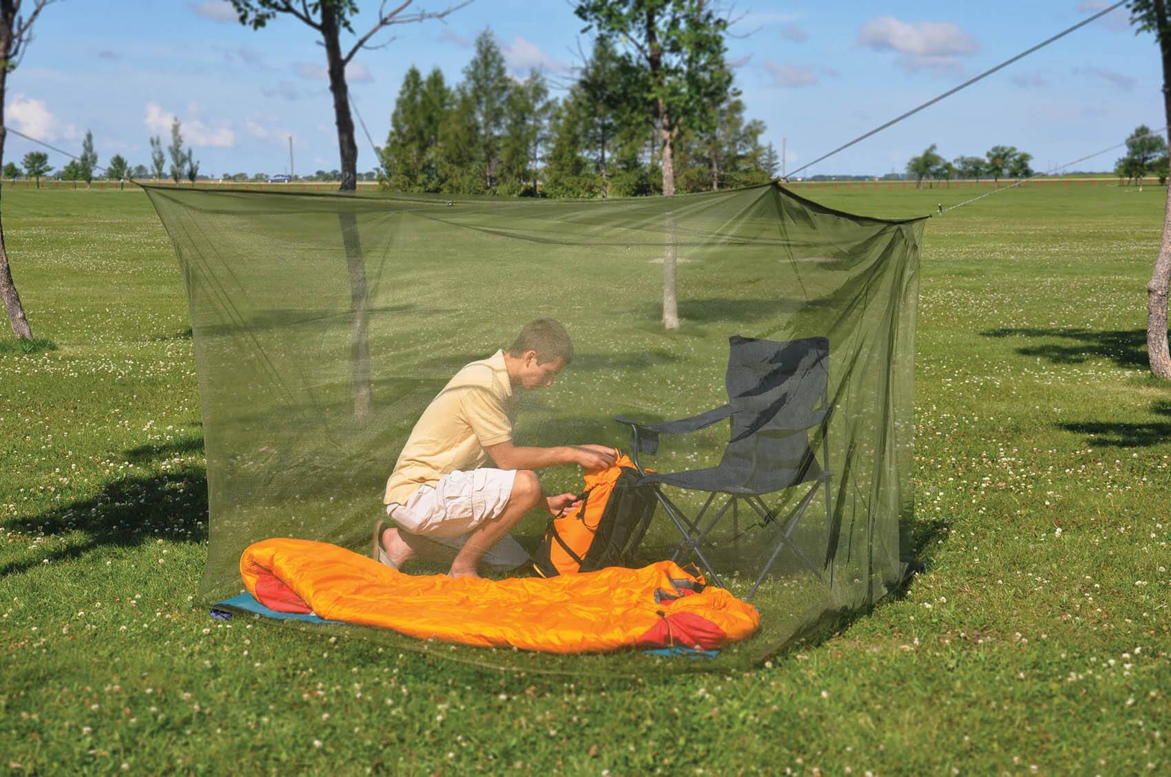 Alt View 1. Coghlan’s - Coghlan's Double Wide Net, Green, Mesh Netting Protects from Bugs - Green.