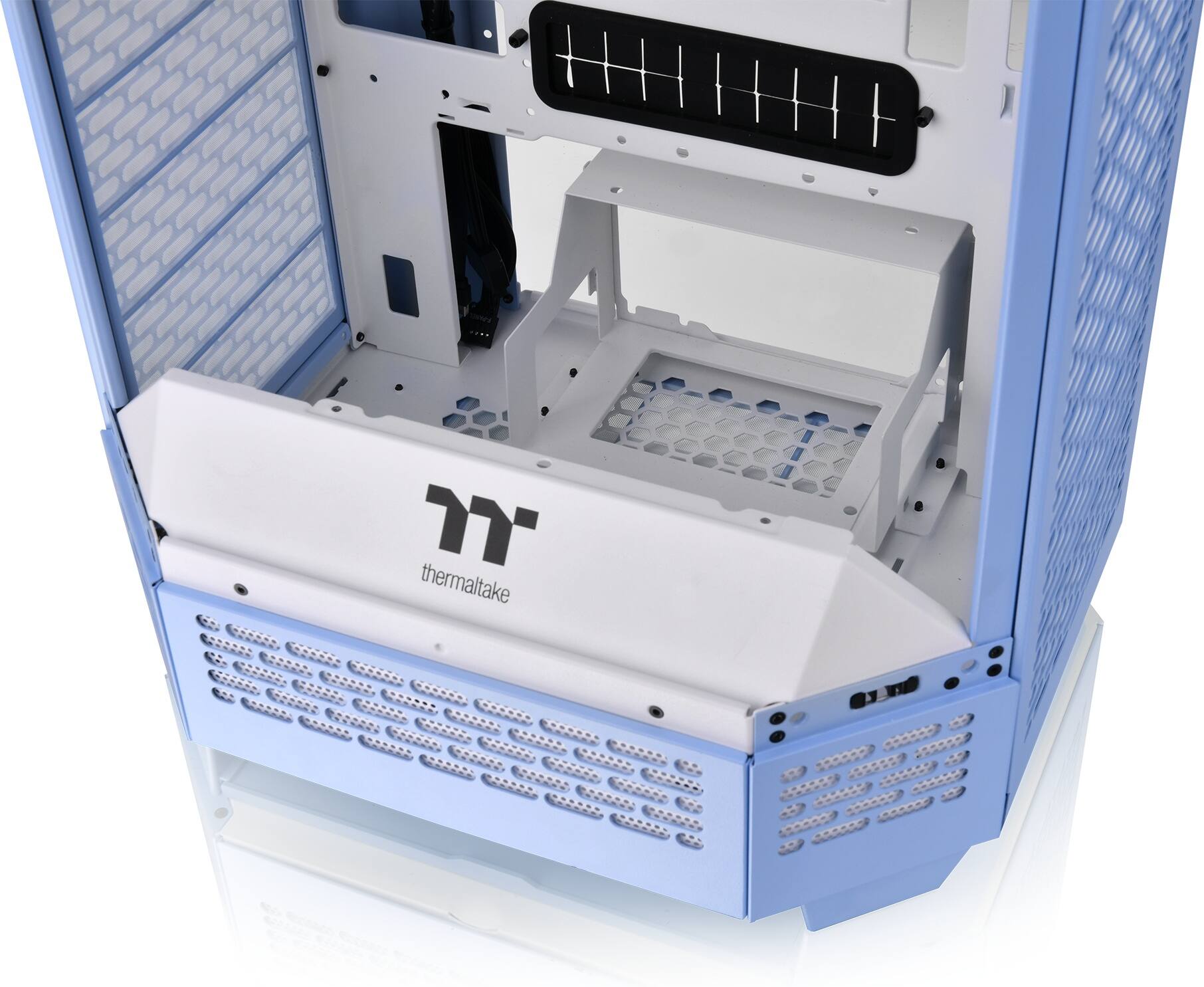 Alt View 27. Thermaltake - The Tower 300 Micro ATX PC Case - Hydrangea Blue.