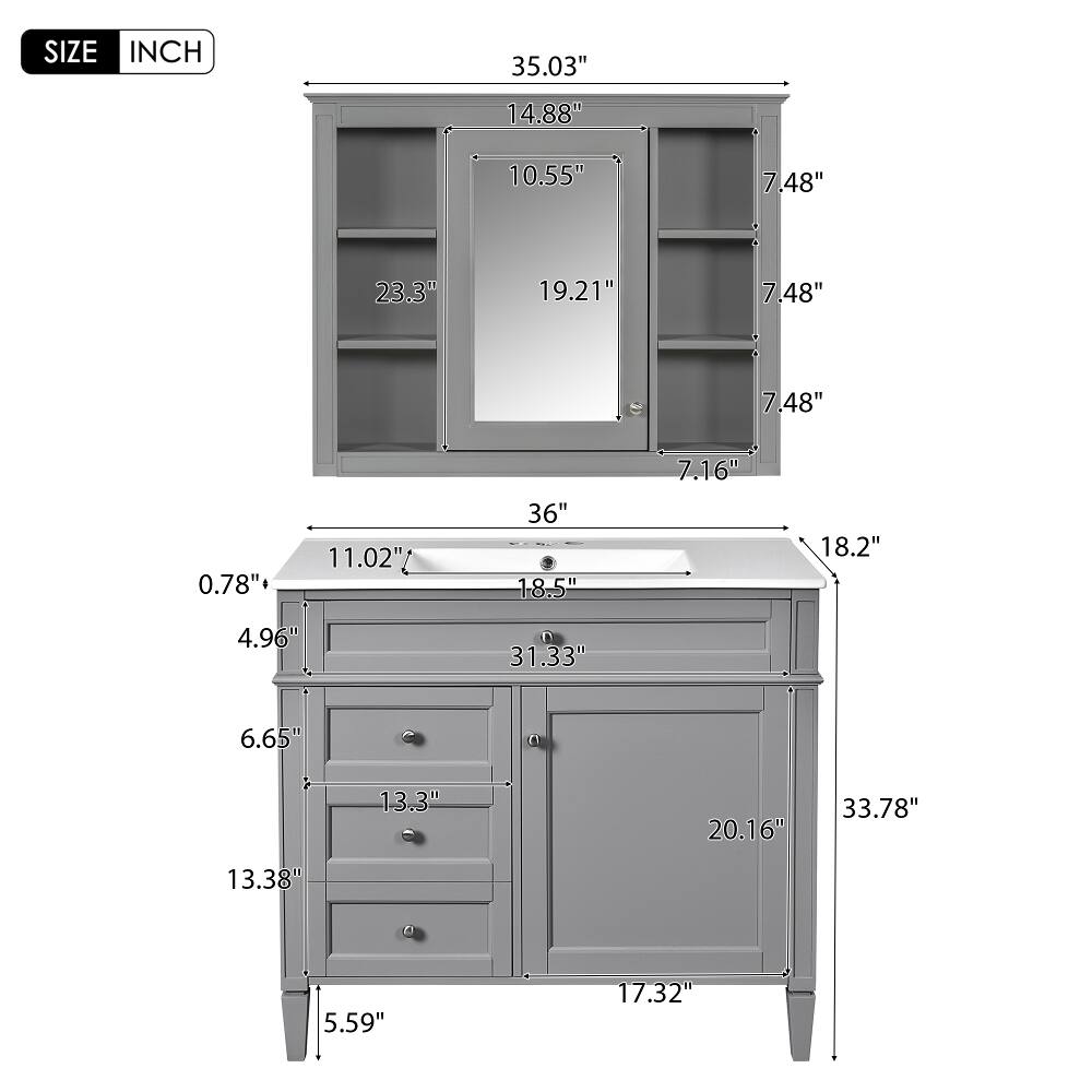 SIZE INCH  
35.03"  
14.88"  
10.55"  
7.48"  
23.3"  
19.21"  
7.48"  
7.48"  
0.78"  
11.02"  
36"  
18.5"  
7.16"  
18.2"  
4.96"  
31.33"  
6.65"  
13.3"  
20.16"  
33.78"  
13.38"  
5.59"  
17.32"