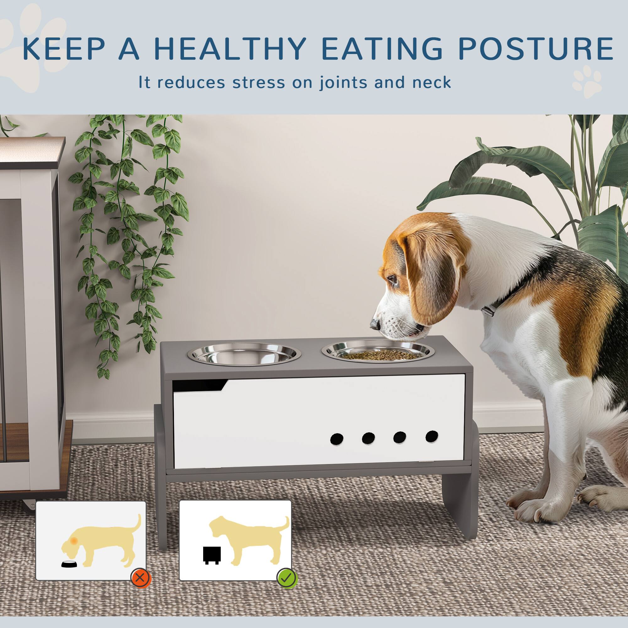 KEEP A HEALTHY EATING POSTURE  
It reduces stress on joints and neck