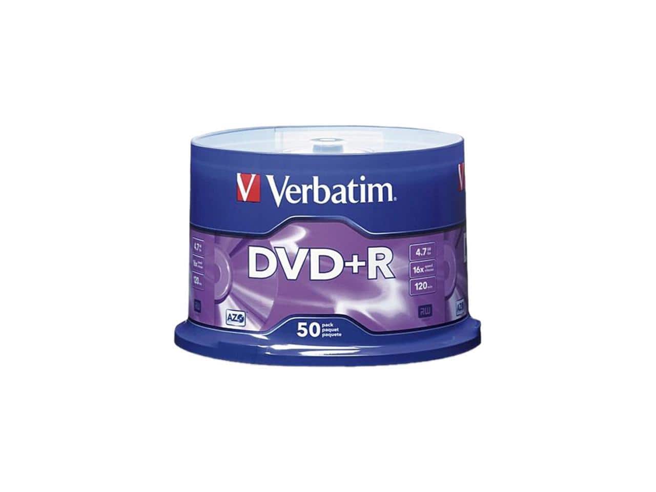 Verbatim - AZO 4.7GB 16X DVD+R 50 Packs Spindle Disc Model 95037 - Matte Silver