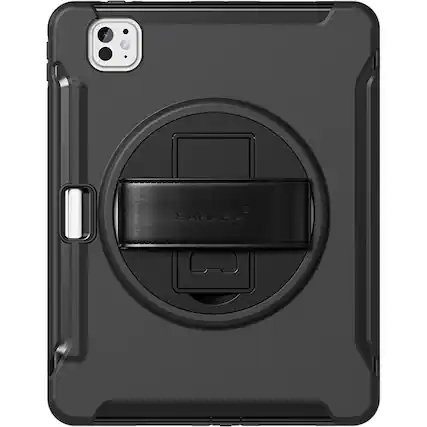 Front. SaharaCase - Raider Series Heavy-Duty Case with Hand Strap for Apple iPad Pro (M4 2024/M5 2025) 13" - Scorpion Black.