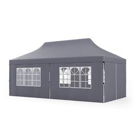 Boyel Living - Pop Up Canopy 120-in W x 240-in D x 84-in H - Gray