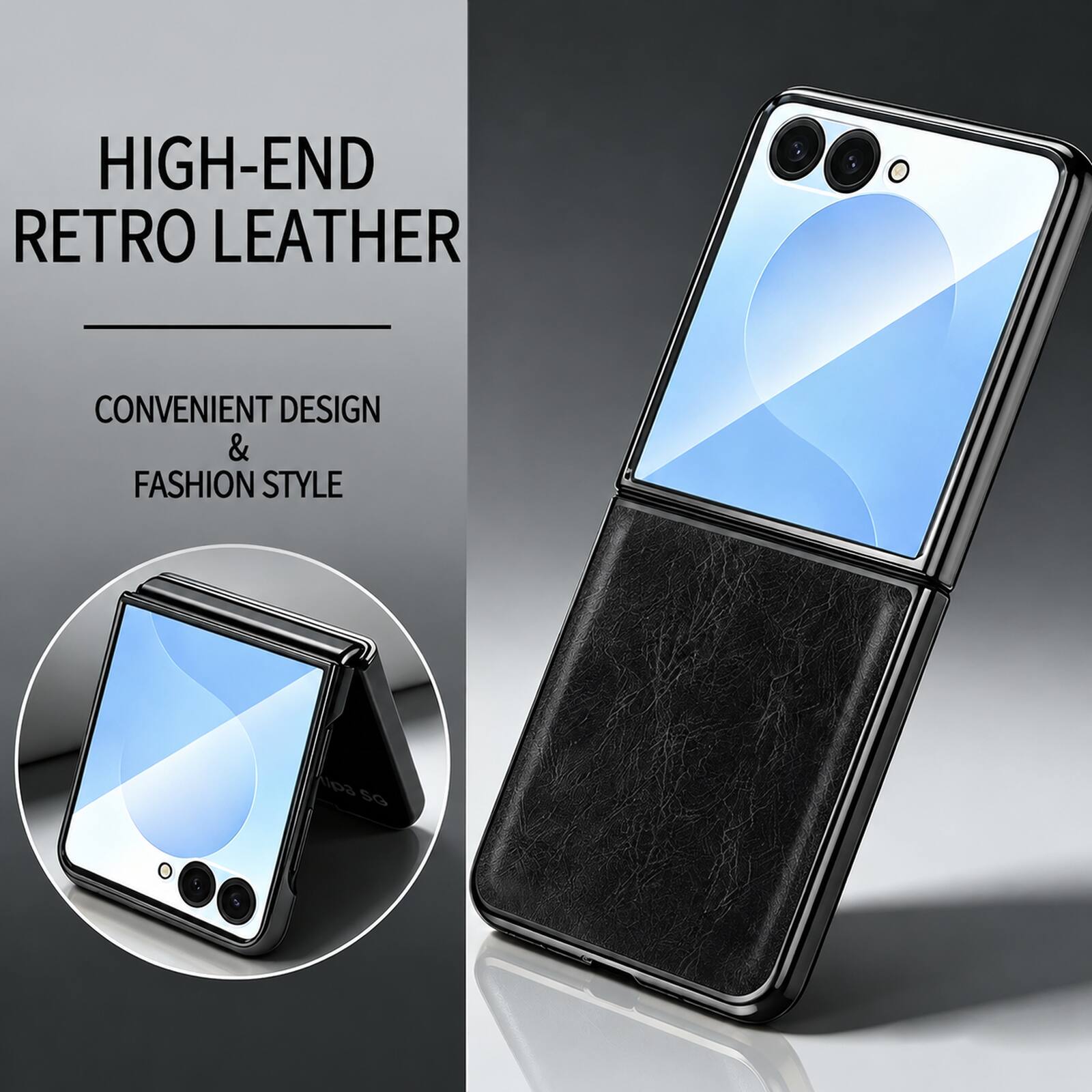 HIGH-END RETRO LEATHER  
CONVENIENT DESIGN & FASHION STYLE