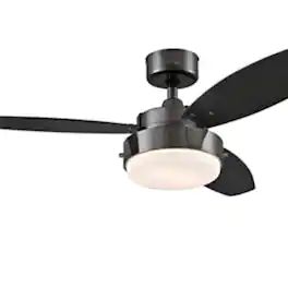 Amber Sporting Goods - Westinghouse 7221500 Alloy LED Ceiling Fan with Light, 42-Inch, Gun Metal