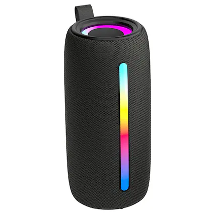 Front. RCA - 5W Bluetooth Speaker with TWS, Sound FX, USB/microSD/Aux, FM, 6 Hr Play Time - Black.