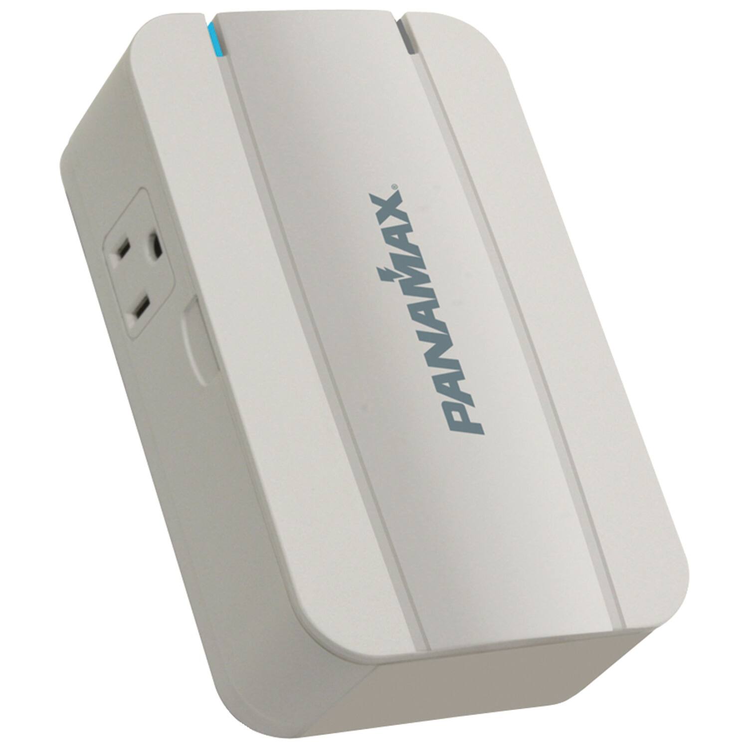 Front. Panamax - Panamax Md2 2-ac Outlet, Md2 Family Surge Protector Wall Tap, Md2 - white.