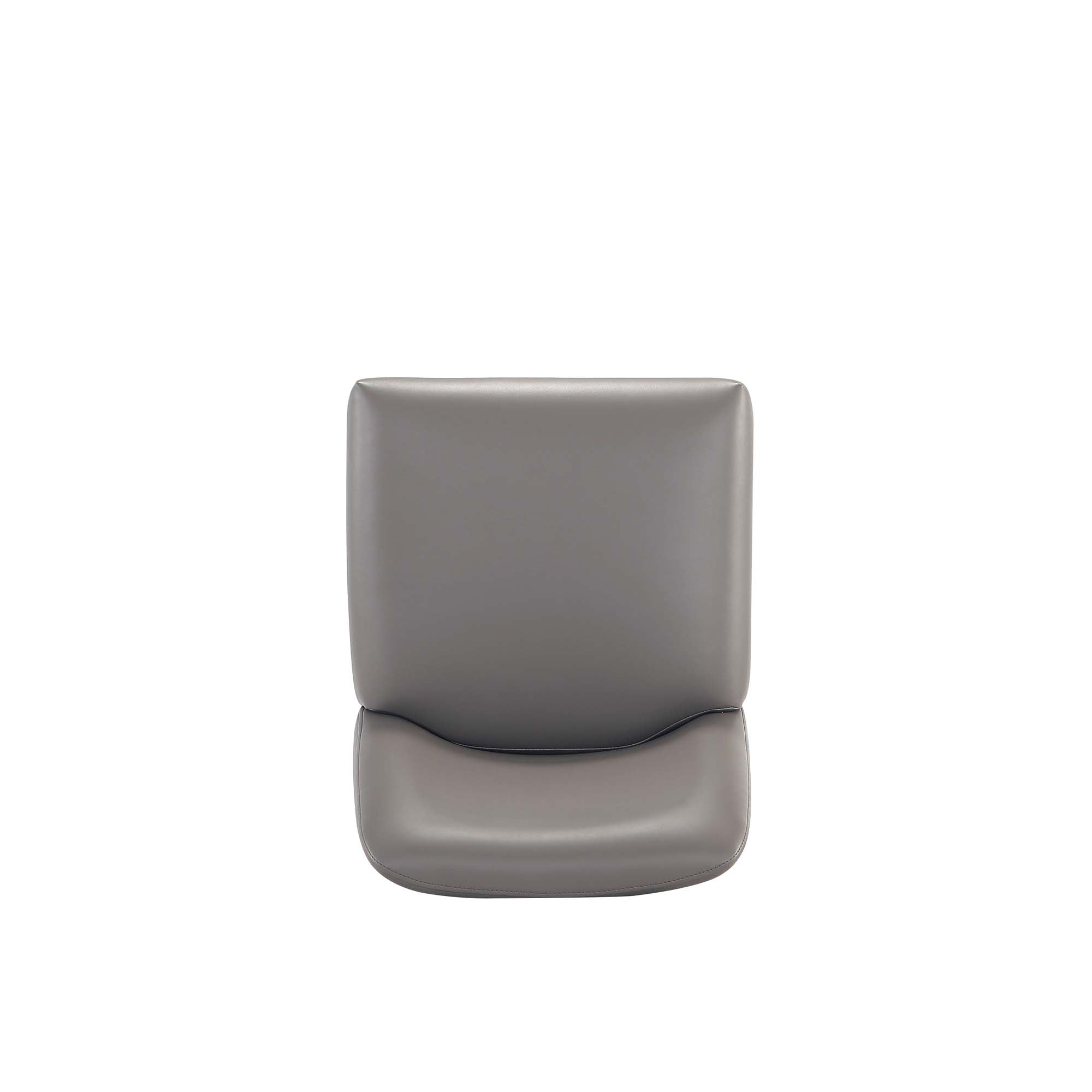 Alt View 6. Manhattan Comfort - Serena Modern Metal Upholstered Counter Stool - Set of 3 - Taupe.