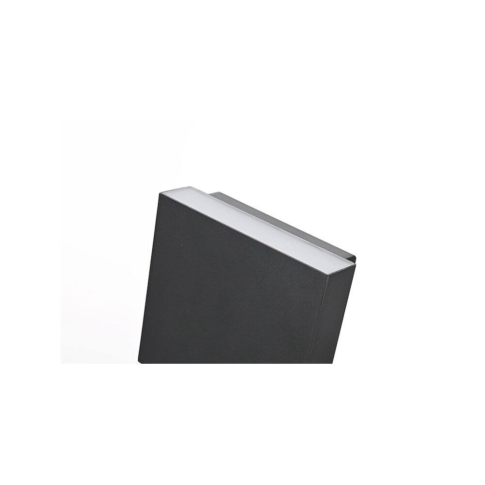 Alt View 3. Elegant Lighting - Creed 5.5 inch Outdoor Wall Sconce in Black - Black.