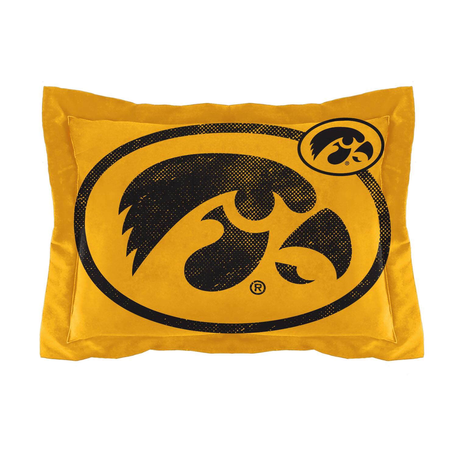 Left. Sweet Home Collection - NCAA Iowa Hawkeyes Comforter & Sham Set- Twin/Twin XL - Multicolored.
