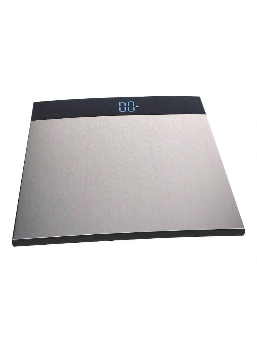 Back. Pacoar Cade - Bathroom scale stainless steel surface, 400 lbs Capacity, Easy to Clean, Modern Design, Durable Construction - Stainless Steel.
