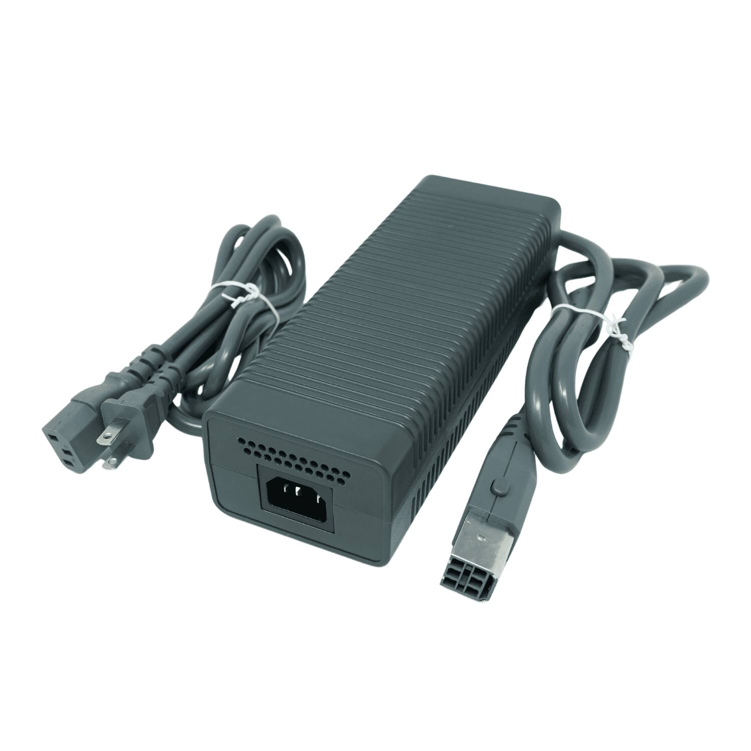 Alt View 1. Old Skool - Xbox 360 AC Adapter Power Supply Cord - Black.