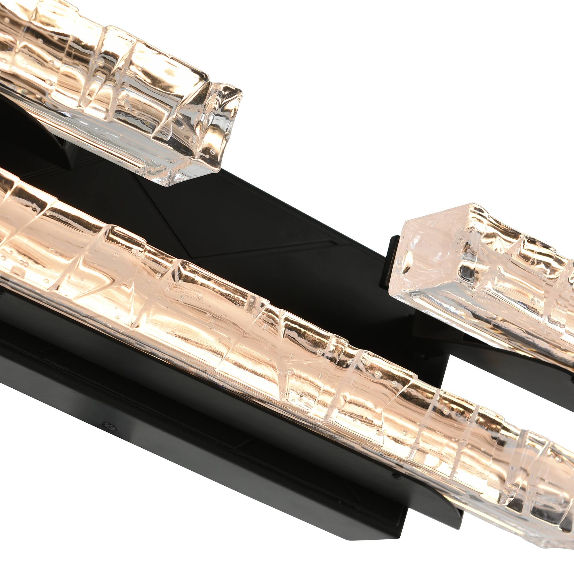 Alt View 2. CWI Lighting - Valira Integrated LED Black Vanity Light - Black.