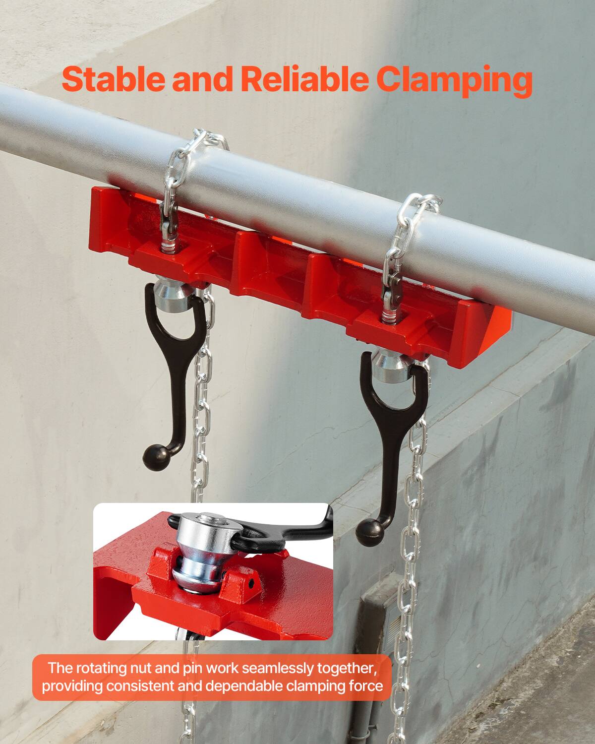 Stable and Reliable Clamping

The rotating nut and pin work seamlessly together, providing consistent and dependable clamping force