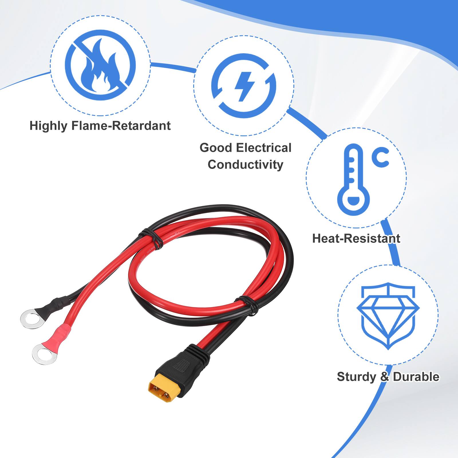 4 Highly Flame-Retardant, Good Electrical Conductivity, Heat-Resistant, Sturdy & Durable