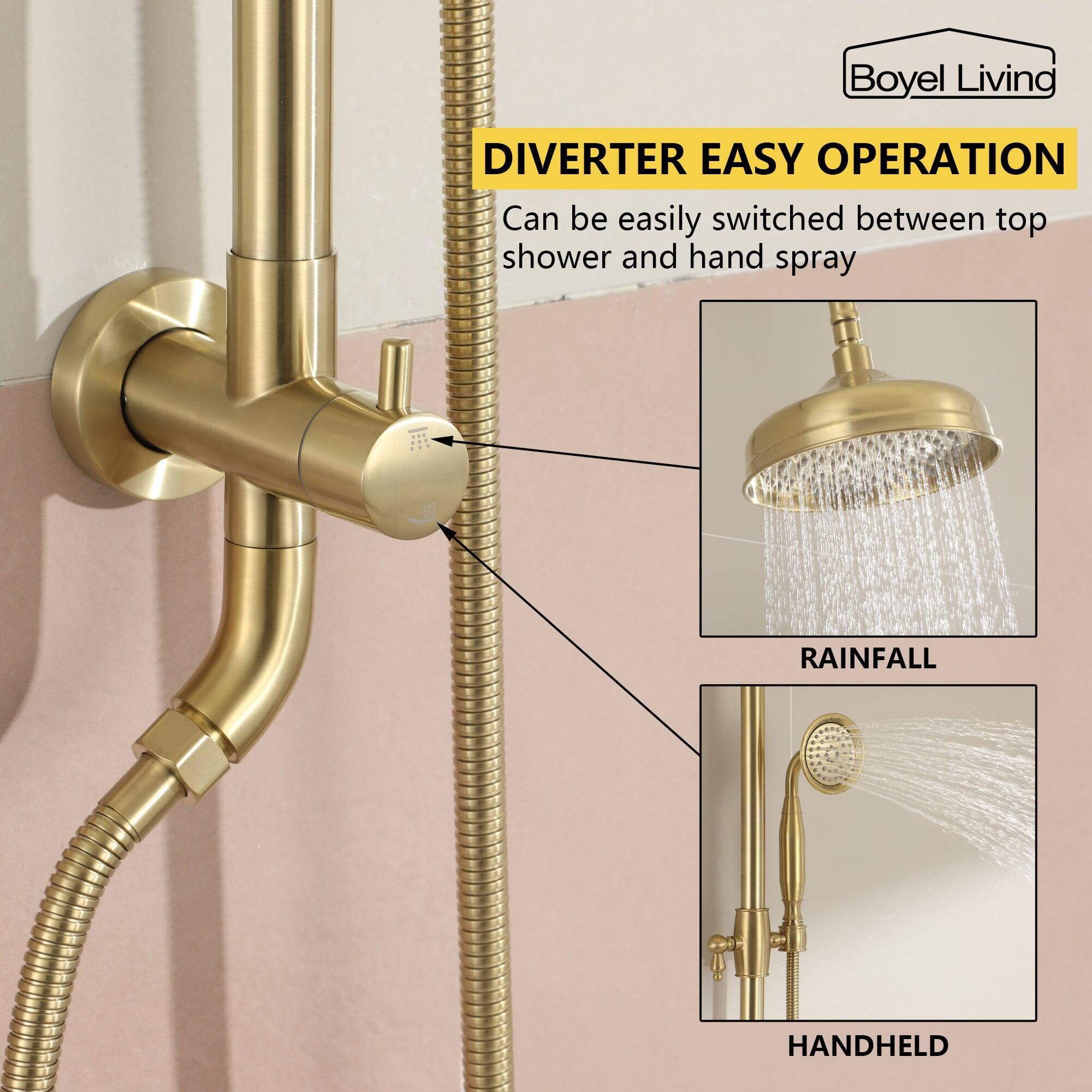 Boyel Living DIVERTER EASY OPERATION Can be easily switched between top shower and hand spray
RAINFALL
HANDHELD