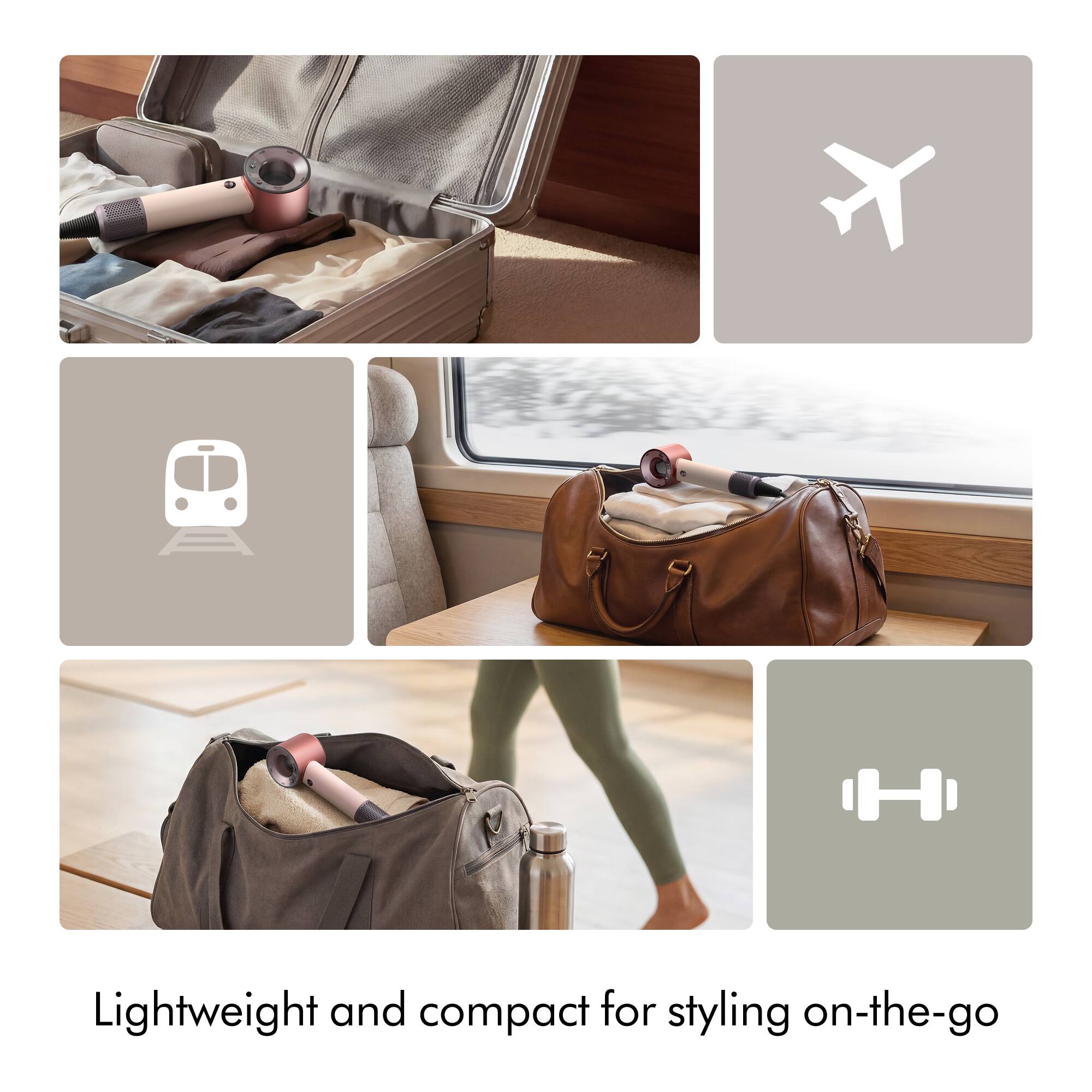 Lightweight and compact for styling on-the-go