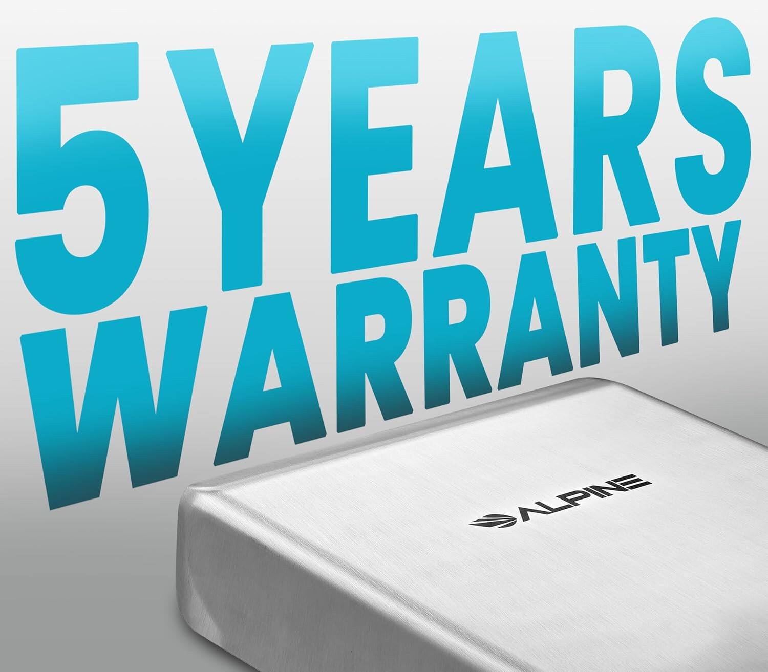 5 YEARS WARRANTY ALPINE